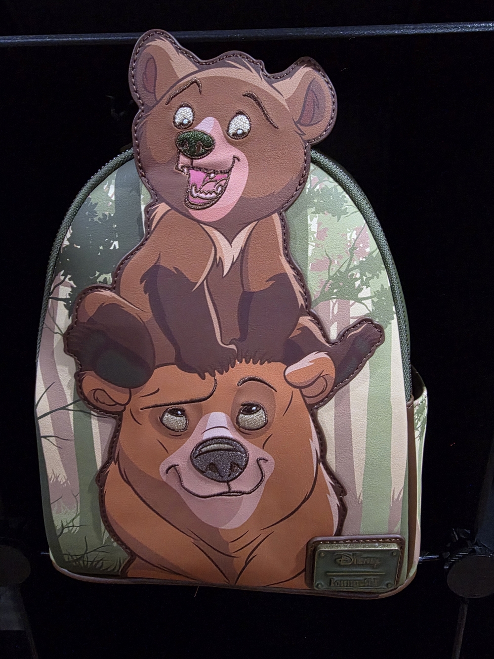 Disney Kids Brown and Green Brother Bear Backpack